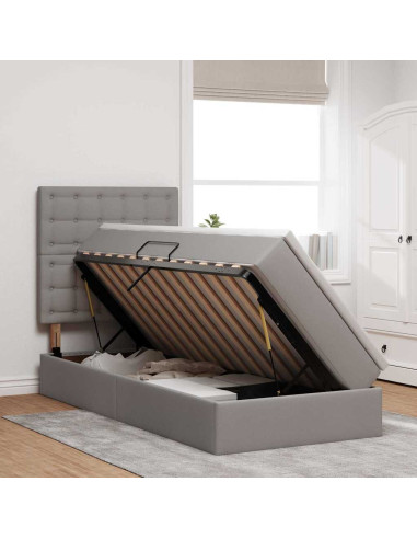Letto con contenitore e LED Talpa 100 x 200 cm Poliestere