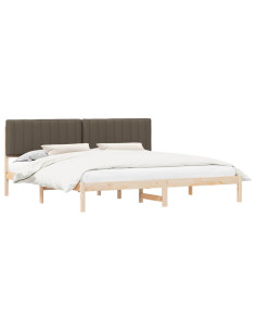 Letto con Testiera Rivestita Talpa 200 x 200 cm Pino massello 2
