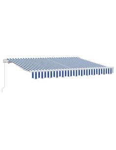 Tenda Retrattile Blu 300 x 200 cm Tessuto 2