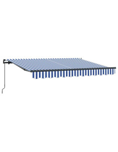 Tenda Retrattile Blu 300 x 200 cm Tessuto 2