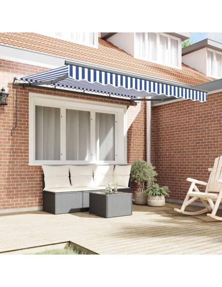 Tenda Retrattile Blu 300 x 200 cm Tessuto