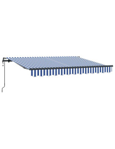 Tenda Retrattile Blu 300 x 200 cm Tessuto 2