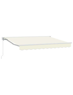 Tenda Retrattile Crema 300 x 200 cm Poliestere e Metallo 2