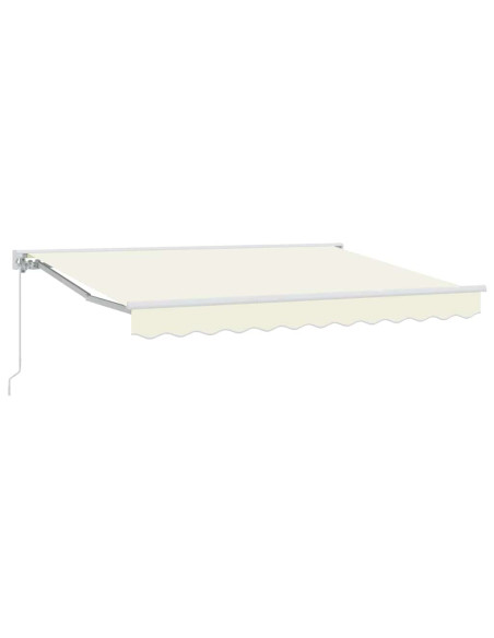 Tenda Retrattile Crema 300 x 200 cm Poliestere e Metallo