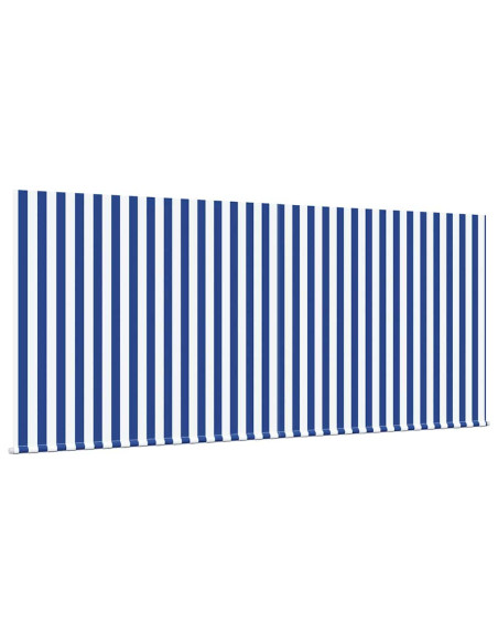 Tenda Retrattile Blu e Bianco 300 x 200 cm