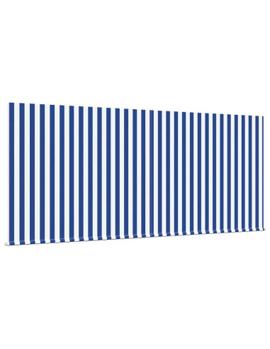 Tenda Retrattile Blu e Bianco 300 x 200 cm