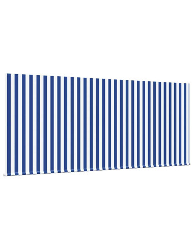 Tenda Retrattile Blu e Bianco 300 x 200 cm