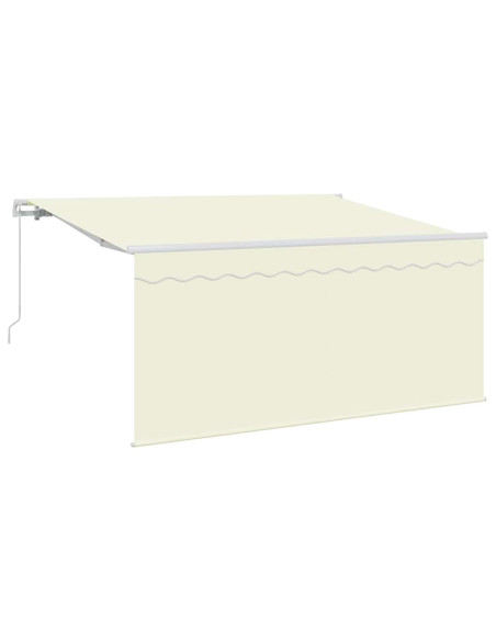 Tenda Retrattile Crema 300 x 200 cm Poliestere e Alluminio