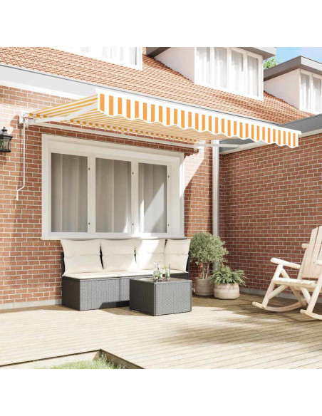 Tenda Retrattile Giallo e Bianco 300 x 200 cm