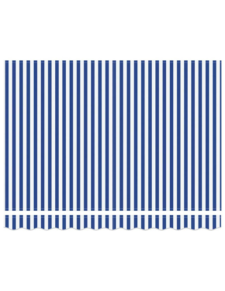Telo di ricambio per tenda da sole Blu e Bianco 280 x 195 cm