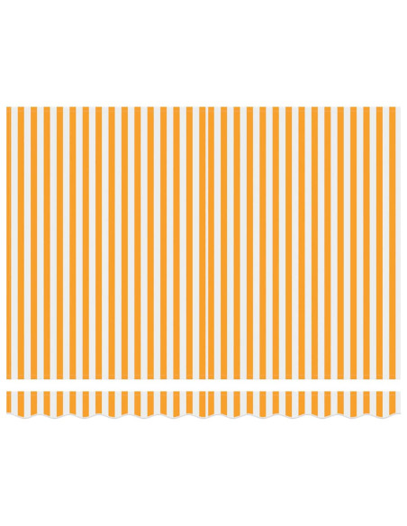 Telo di ricambio per tenda da sole Giallo e Bianco 280 x 195 cm