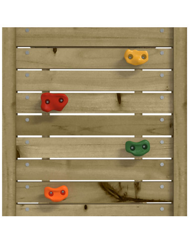 Torre da Gioco Marrone Legno Impregnato Solido