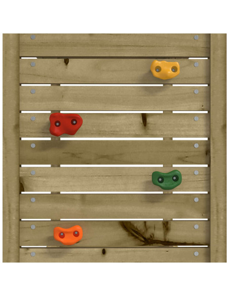 Torre da Gioco Marrone Legno Impregnato Solido