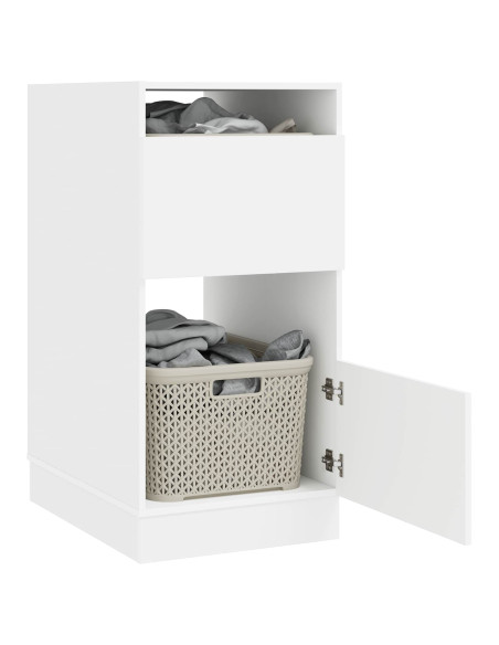Mobile da lavanderia Bianco 50 x 68 x 102 cm Legno multistrato