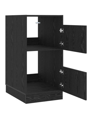 Mobile da lavanderia con porta Rovere Nero 50 x 68 x 102 cm