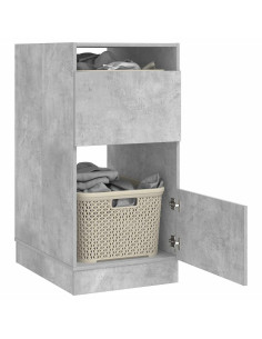 Mobile da lavanderia con porta Calcestruzzo Legno multistrato 2