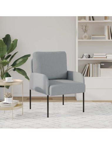 Divani con cuscino 55cm Grigio chiaro Legno compensato