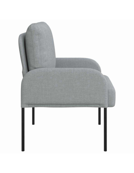 Divani con cuscino 55cm Grigio chiaro Legno compensato