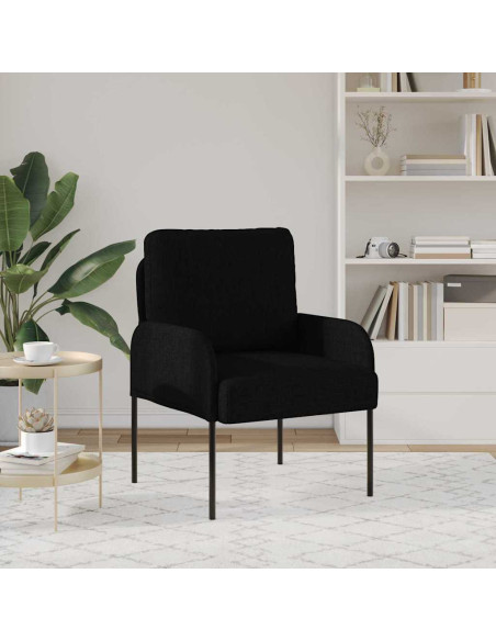 Divani con cuscino 55cm Nero Legno compensato