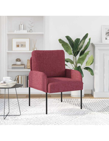 Divani con cuscino 55cm Rosso Vino Legno compensato