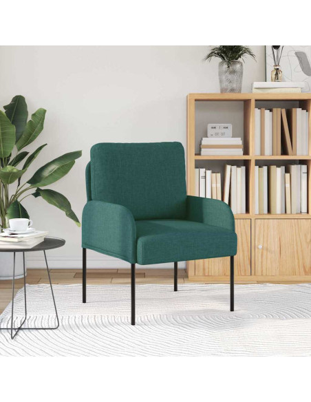 Divani con cuscino 55cm Verde Scuro Legno compensato