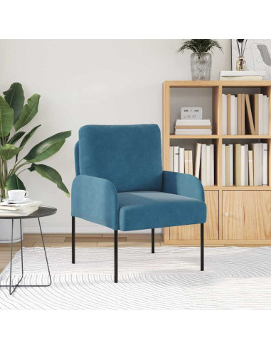 Divani con cuscino 55cm Blu Legno compensato