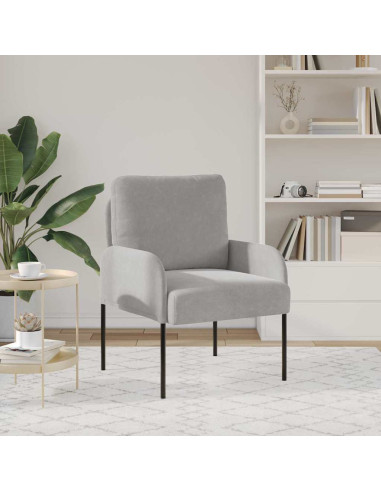 Divani con cuscino 55cm Grigio chiaro Legno compensato