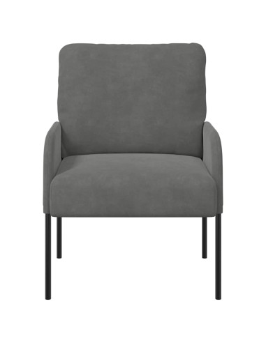 Divani con cuscino 55cm Grigio scuro Legno compensato