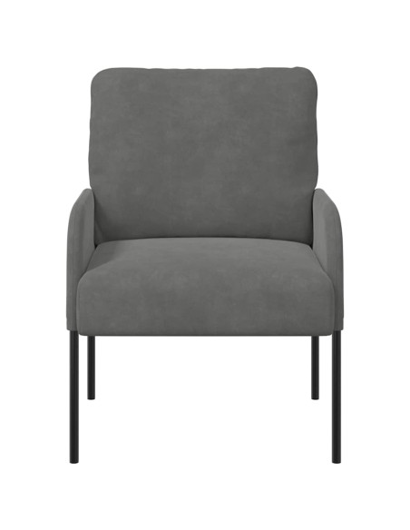 Divani con cuscino 55cm Grigio scuro Legno compensato