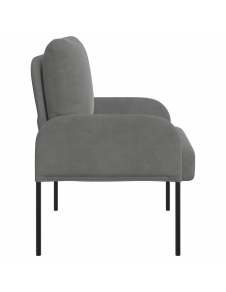 Divani con cuscino 55cm Grigio scuro Legno compensato