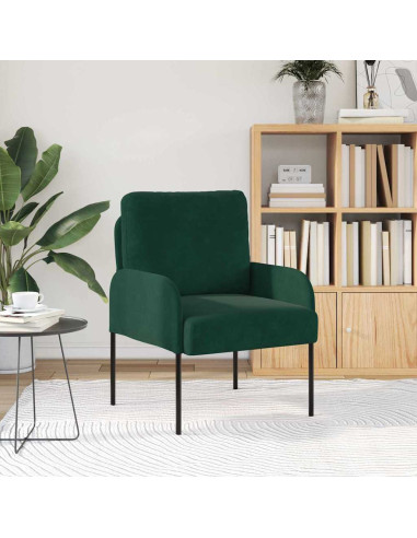 Divani con cuscino 55cm Verde Scuro Legno compensato