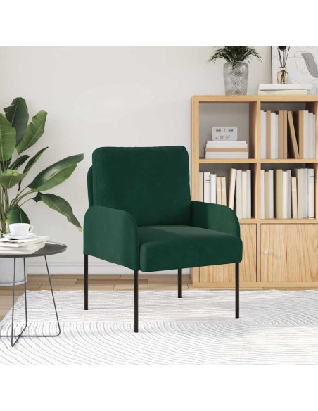 Divani con cuscino 55cm Verde Scuro Legno compensato