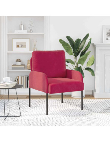 Divani con cuscino 55cm Rosso Vino Legno compensato