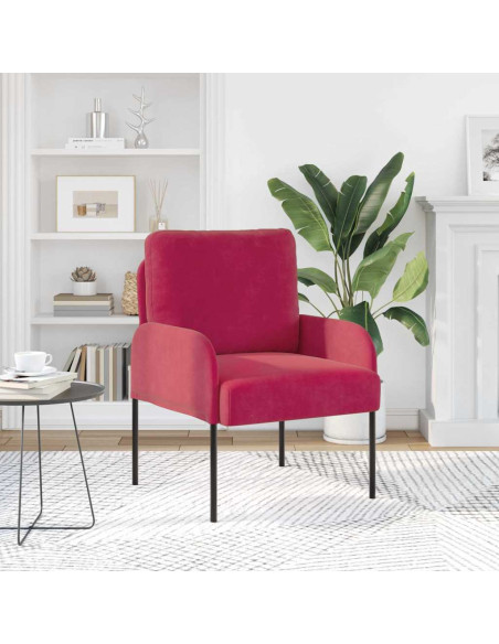 Divani con cuscino 55cm Rosso Vino Legno compensato