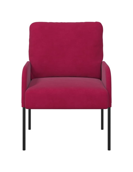 Divani con cuscino 55cm Rosso Vino Legno compensato