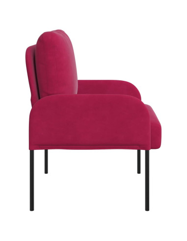Divani con cuscino 55cm Rosso Vino Legno compensato