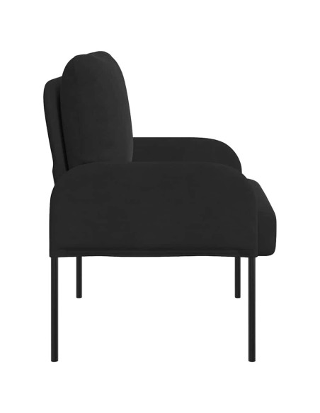 Divani con cuscino 55cm Nero Legno compensato