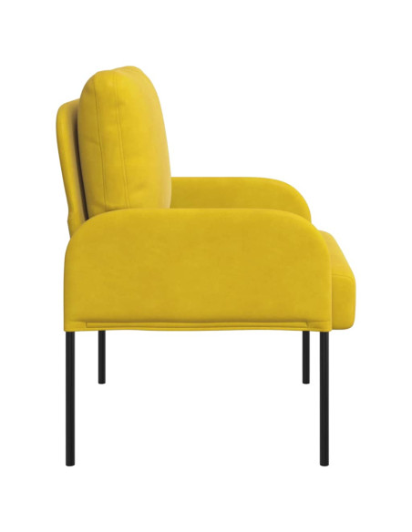 Divani con cuscino 55cm Giallo Legno compensato