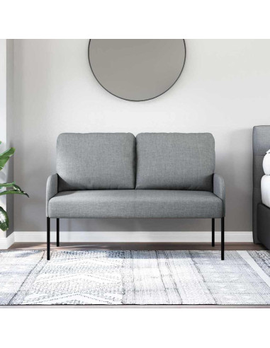 Divani con cuscino 110cm Grigio chiaro Legno compensato