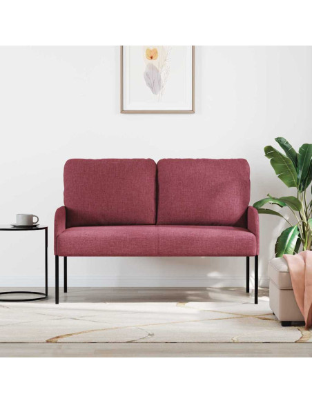 Divani con cuscino 110cm Rosso Vino Legno compensato