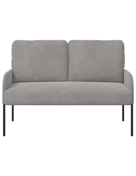 Divani con cuscino 110cm Grigio chiaro Legno compensato