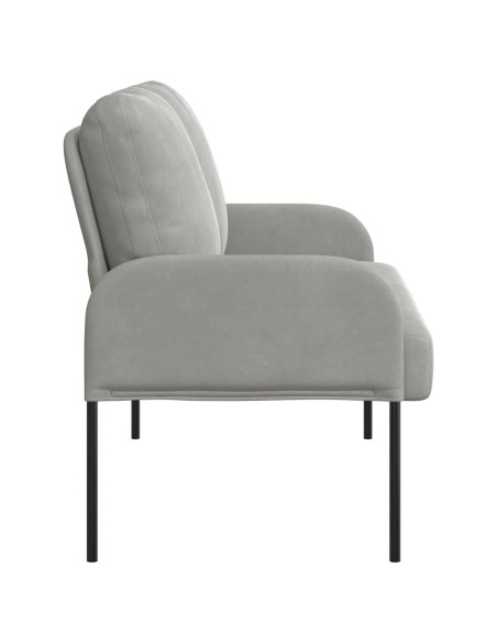 Divani con cuscino 110cm Grigio chiaro Legno compensato