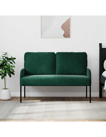 Divani con cuscino 110cm Verde Scuro Legno compensato