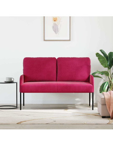 Divani con cuscino 110cm Rosso Vino Legno compensato