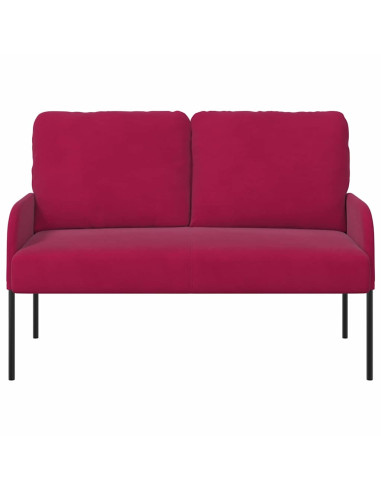 Divani con cuscino 110cm Rosso Vino Legno compensato