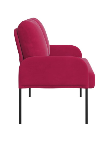 Divani con cuscino 110cm Rosso Vino Legno compensato