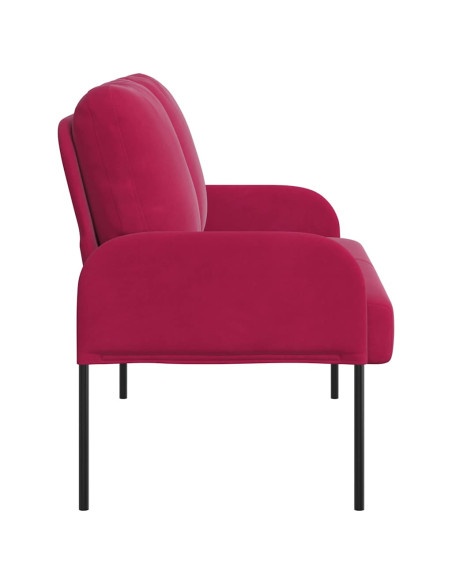 Divani con cuscino 110cm Rosso Vino Legno compensato