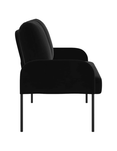 Divani con cuscino 110cm Nero Legno compensato