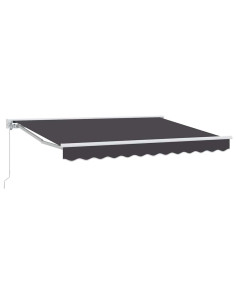 Tenda Retrattile Antracite 300 x 200 cm Poliestere e Metallo 2