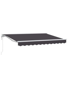 Tenda Retrattile Antracite 300 x 200 cm Poliestere e Metallo 2